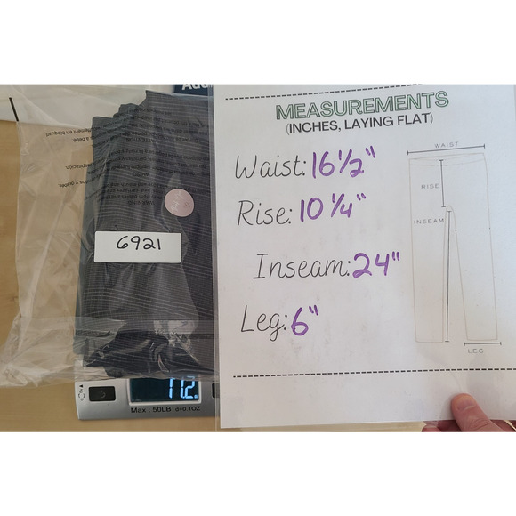 Zoe + Phoebe Dress Crop Pants Women Petite Large Pull On Plaid Stretch Career - Picture 8 of 10